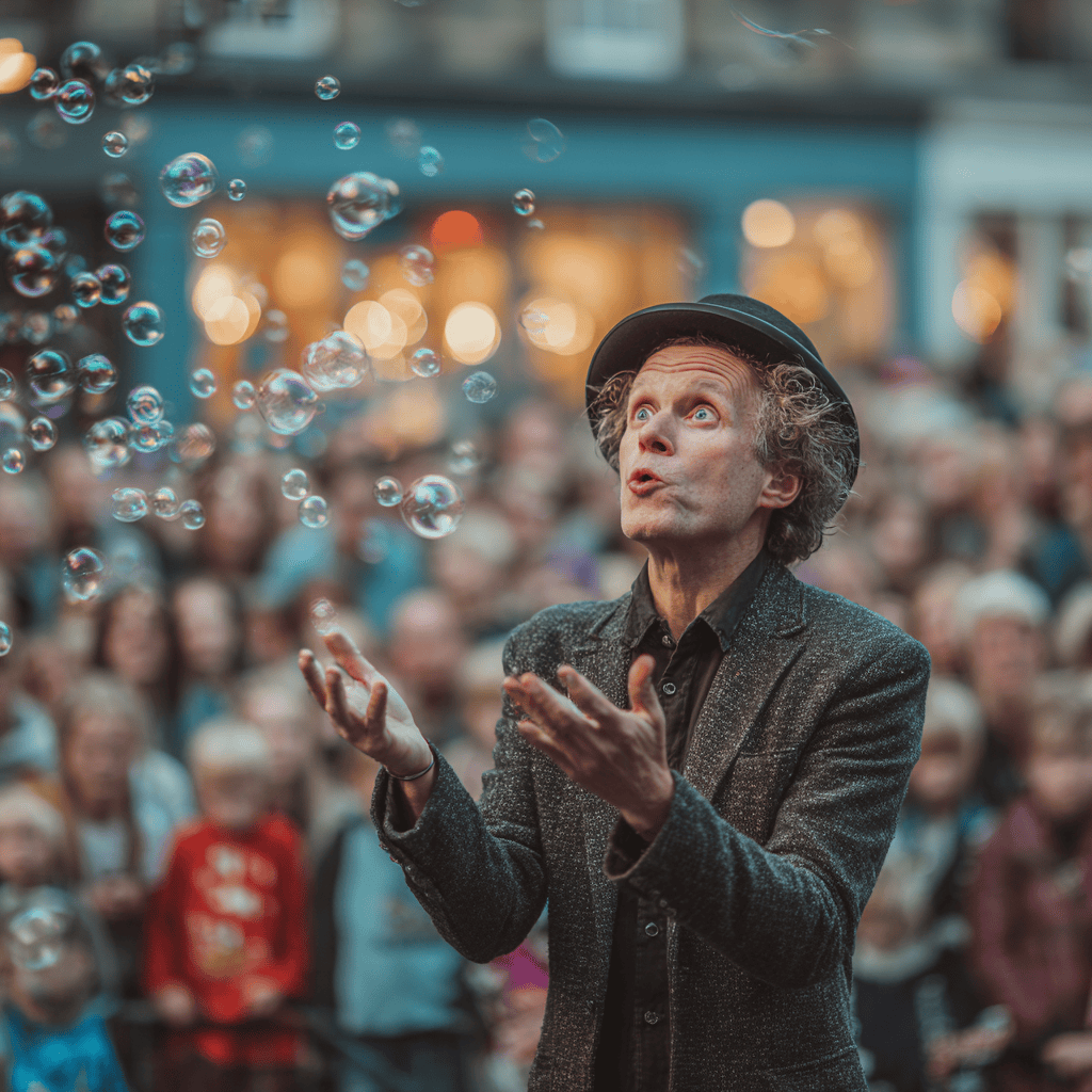 Mesmerizing magic performance captivating the audience